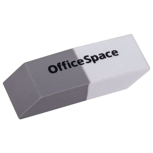 Ластик OfficeSpace, скошенный, комбинированный, термопластичная резина, 41*14*8мм - 80 шт.