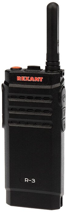 Рация Rexant R-3 16кан. до 12км аккум. черный/красный (46-0873) - фото №1