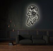 Декоративное панно на стену с белой подсветкой 35х56
