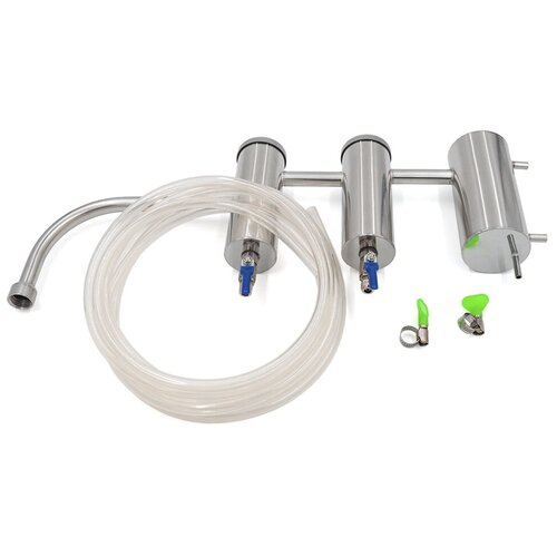 Дистиллятор без куба Практик с двумя сухопарниками 12 дюйма внутренняя резьба для самогонного аппарата 599000₽