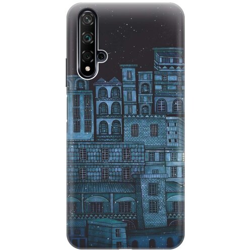 фото Re:pa накладка transparent для huawei nova 5 с принтом "ночь над городом"