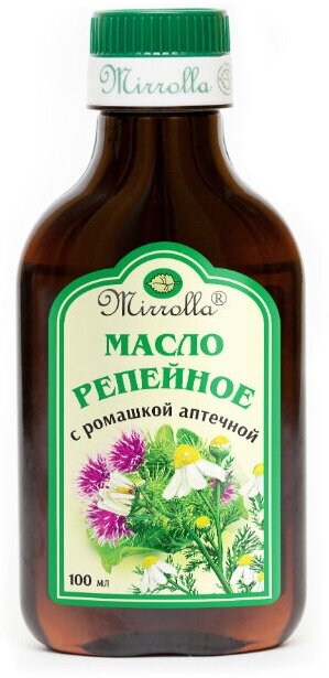 Mirrolla Репейное масло с ромашкой аптечной 100 мл 1 шт