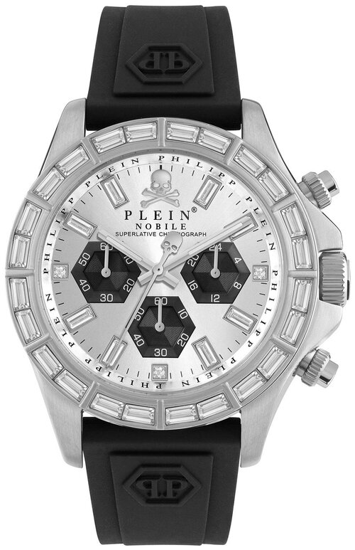 Наручные часы PHILIPP PLEIN Часы мужские Philipp Plein PWVAA0123, серебряный, черный