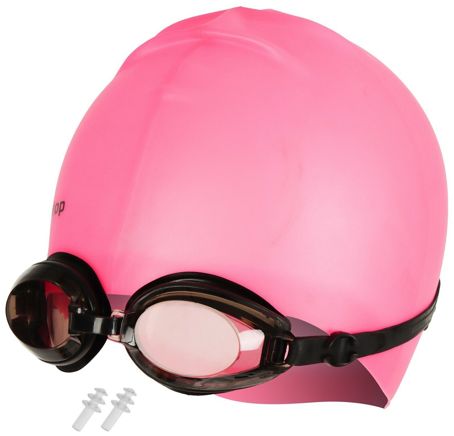 Набор для плавания ONLITOP, 2 предмета: очки, шапочка, цвет микс