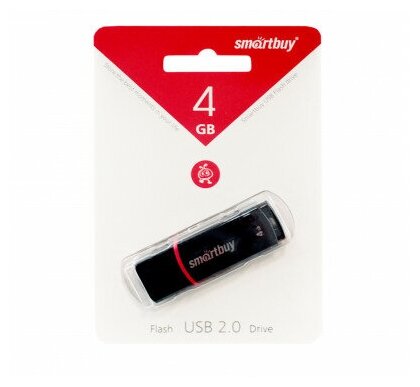 Флеш-диск Smartbay 4GB2.0 USB CROWN чёрный