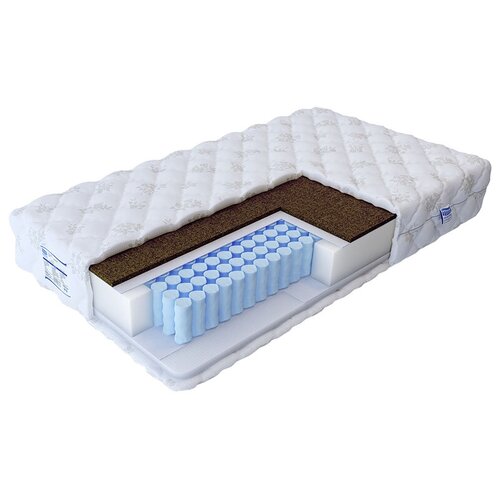 фото Матрас промтекс-ориент soft18 кокос-струтто, 90x190 см, пружинный, белый