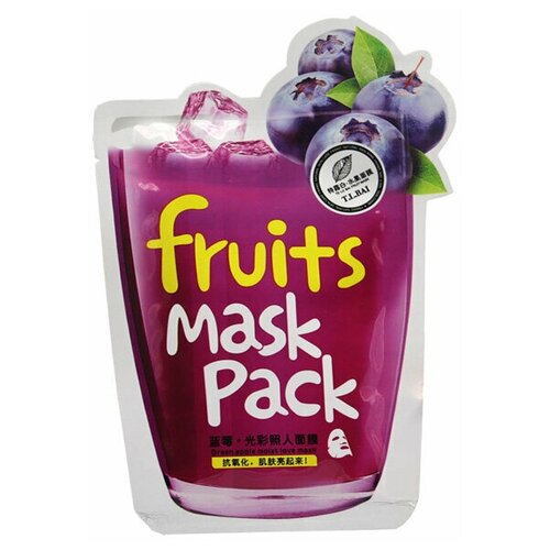 Маска для лица T.L.BAI Fruits Mask Pack Blueberry 25 г