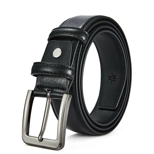 фото Ремень , размер 120, черный ювелирное царство