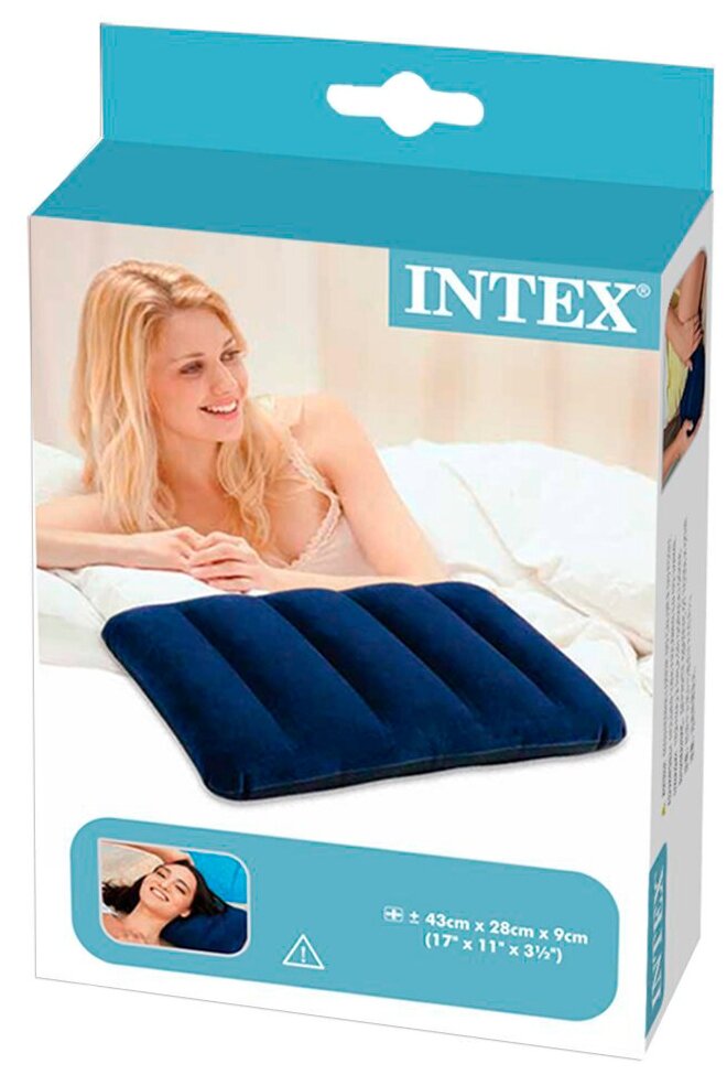 INTEX Подушка надувная Downy, 43 х 28 х 9 см, 68672 INTEX - фотография № 2