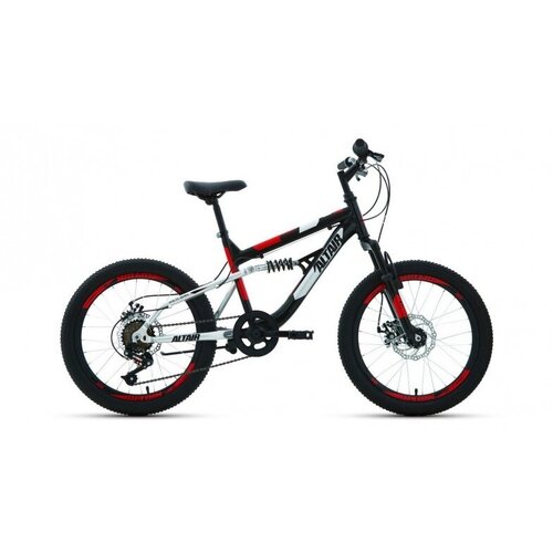 Велосипед детский ALTAIR MTB FS 20 disc 20 черныйкрасный 1976000₽
