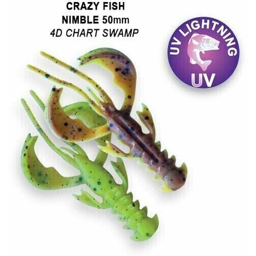 Силиконовые приманки Crazy Fish Nimble 2