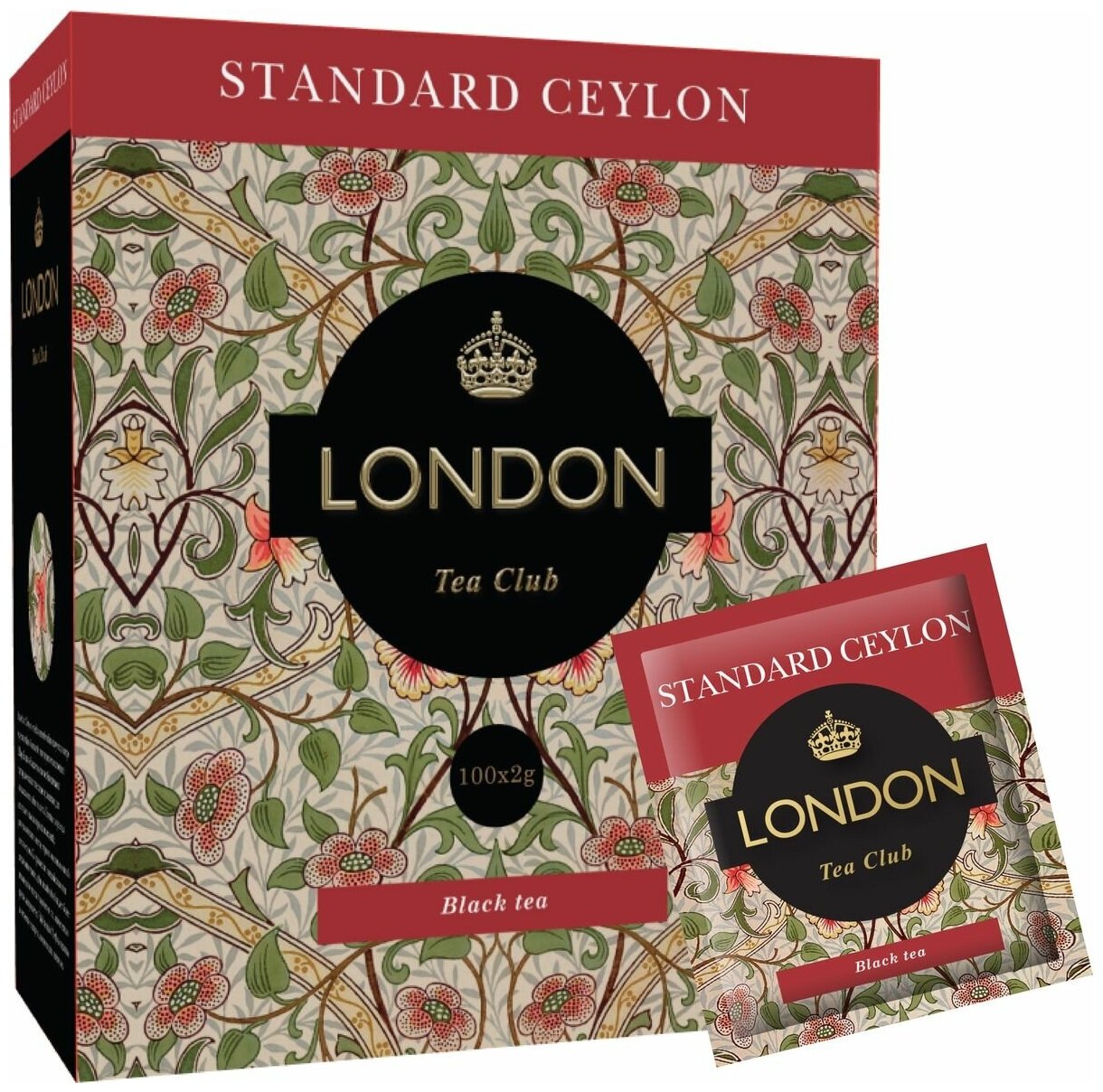 Чай черный London tea club Standart сeylon в пакетиках, 100 пак. - фотография № 2