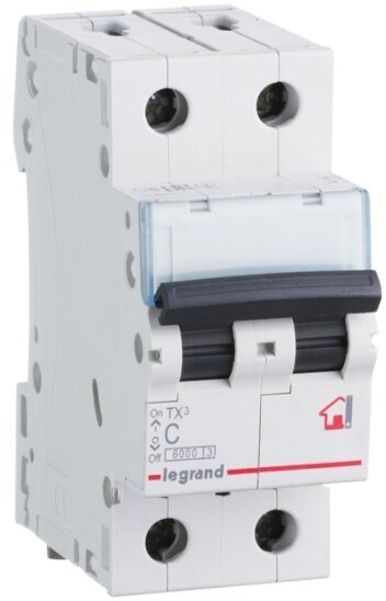 Автоматический выключатель Legrand TX3 2P 20A (С) 6000, 404043