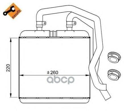 Радиатор Печки NRF арт. 54217
