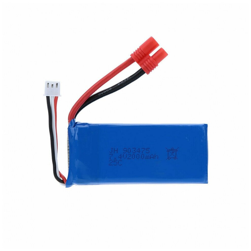 Аккумулятор LI-PO 7.4V 2000MAH формат 903475 разъем BANANA