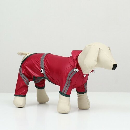 Romanoff Комбинезон для собак демисезонный размер L ДС 28-30 Ог 43-45 ОШ 31-33 см красный 622₽