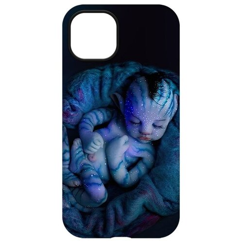 Чехол-накладка Krutoff Soft Case Аватар - Малышка для iPhone 13 черный