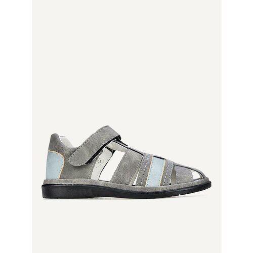 фото Сандалии для мальчиков, цвет серый, размер 27, бренд bumi, артикул 3305-11_серый