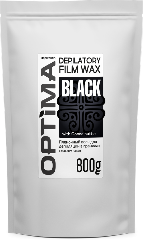 Depiltouch Пленочный воск OPTIMA Black в гранулах 800 мл 800 г черный..