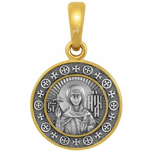 фото Подвеска акимов, серебро, 925 проба, золочение, размер 2.7 см.