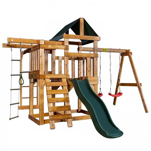 Детская игровая площадка Babygarden Play 7 - зеленый (спортивно-игровая площадка для дачи и улицы)