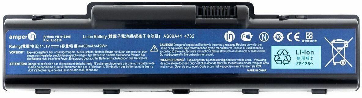 Аккумулятор для ноутбука Acer 4732 5516, 11.1V, 4400mAh, p/n AS09A41, 1 шт.