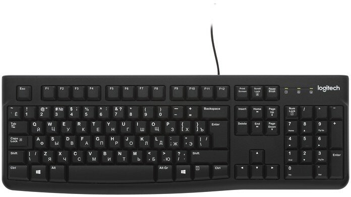 Клавиатура Logitech K120 (920-002522), USB, черный