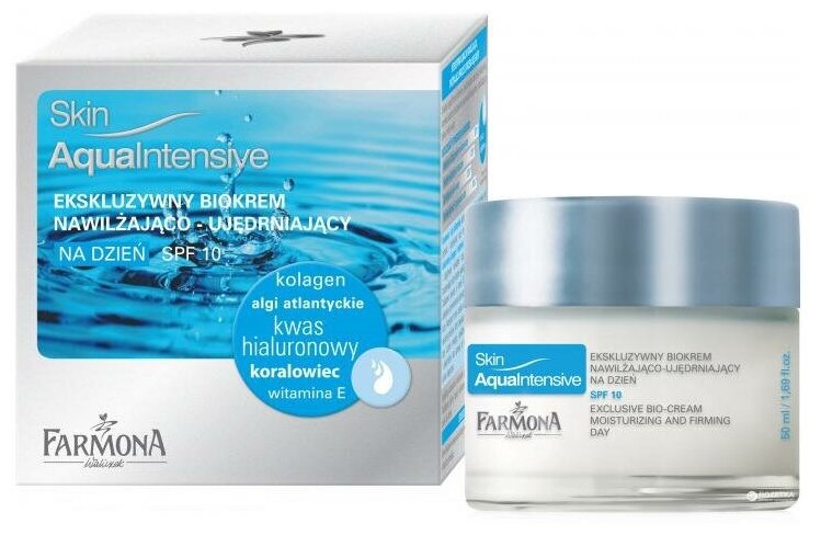 Farmona Skin aqua intensive Эксклюзивный дневной биокрем для лица увлажняющий и придающий коже упругость
