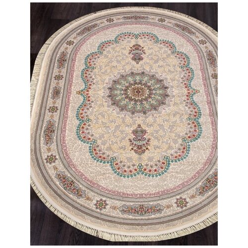 Ковер 7521 - CREAM - Овал - коллекция TEHRAN 200x300 24350₽