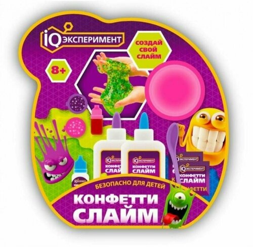 Играем вместе Создай Свой Слайм Набор опыты. Конфетти слайм 54823-JK