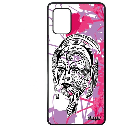 фото Чехол на смартфон galaxy a71, "портрет женщины" трибал лицо utaupia