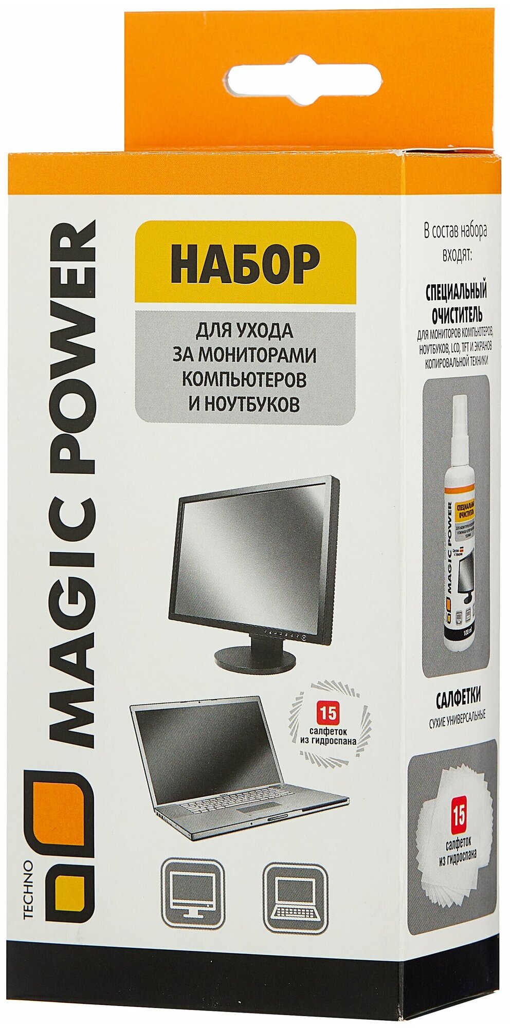 Набор MAGIC POWER MP-836 для ухода за мониторами компьютеров и ноутбуков