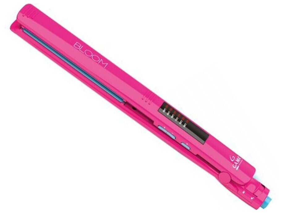 Ga-Ma BLOOM ELEGANCE LED PINK Щипцы турмалин плоские(25х120 мм) с LED дисплеем, t 130-230°C, розовые