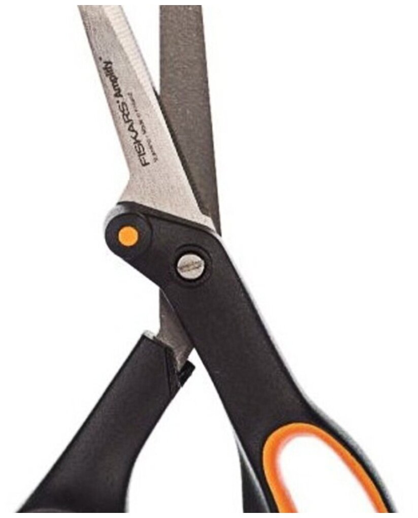 Ножницы FISKARS Amplify универсальные, 240мм, ручки пластиковые, нержавеющая сталь, черный - фото №8