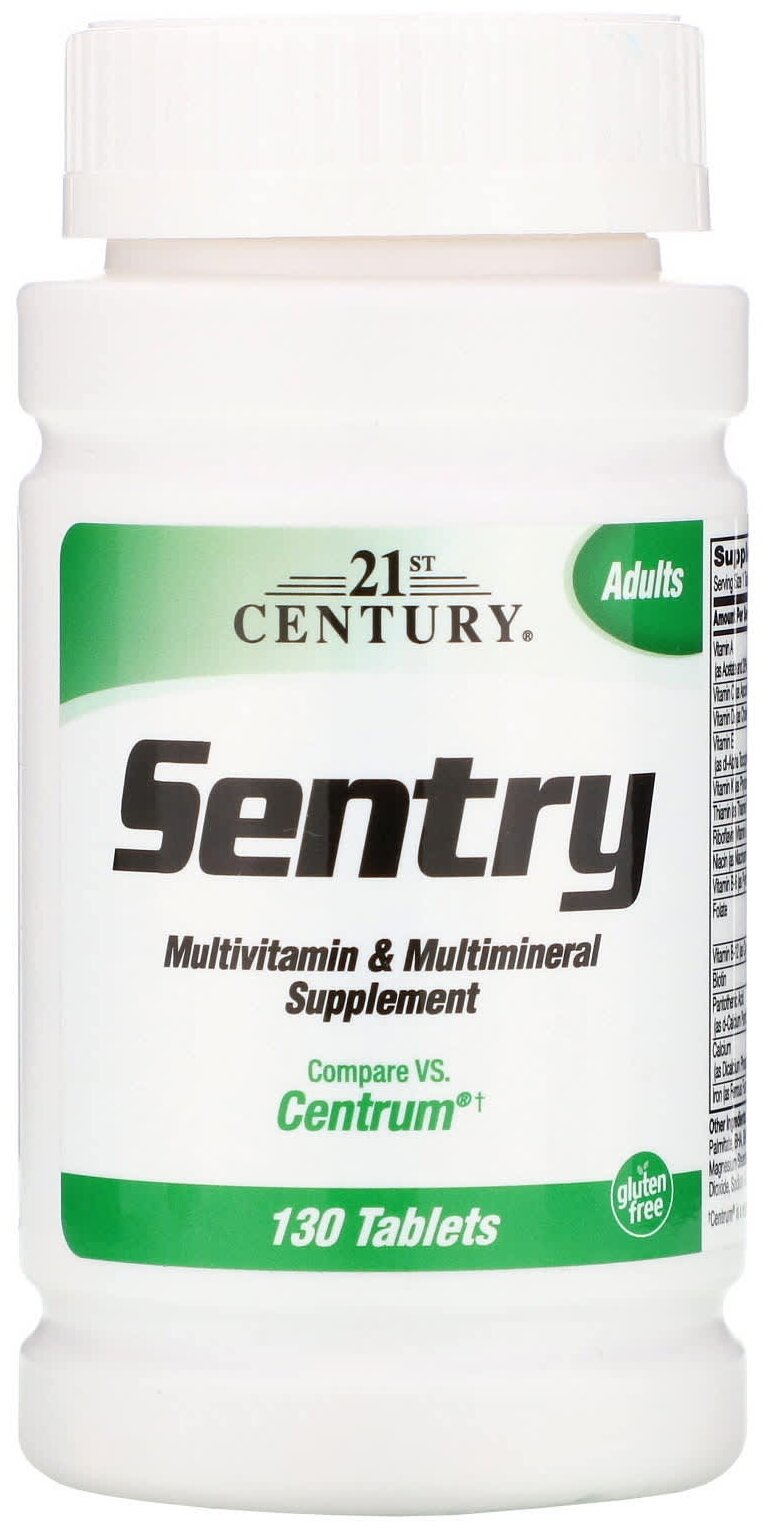 Таблетки 21st Century Sentry Multivitamin & Multimineral Supplement