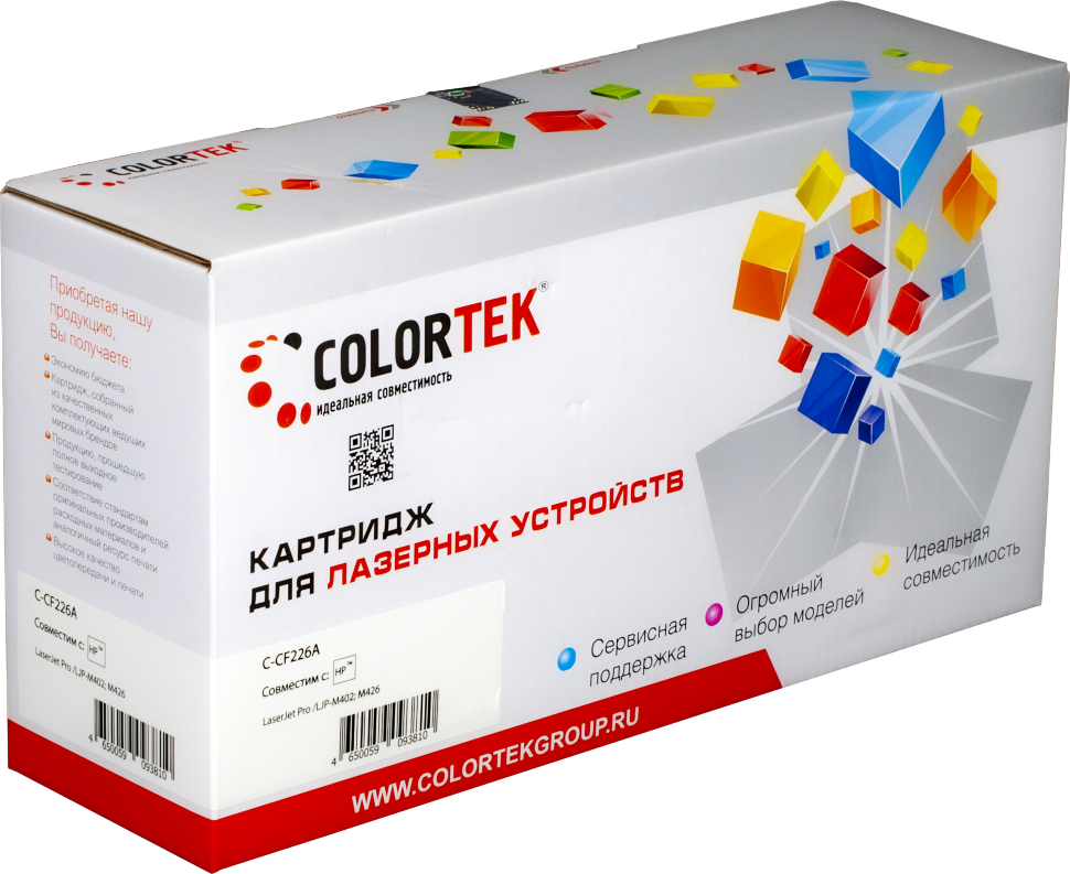 Картридж лазерный Colortek CT-CF226A/C-052 для принтеров HP и Canon