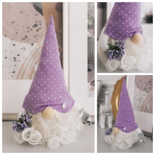 фото Набор для шитья арт узор интерьерная кукла, "гномик альф", 21*0,5*29,7 см