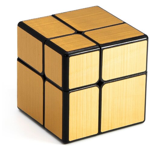 Зеркальный кубик Рубика QiYi MoFangGe 2x2 Mirror Cube Золотой newest qiyi 3x3x3 mirror blocks magic cube competition puzzle cubes toys for children kids cubo magico