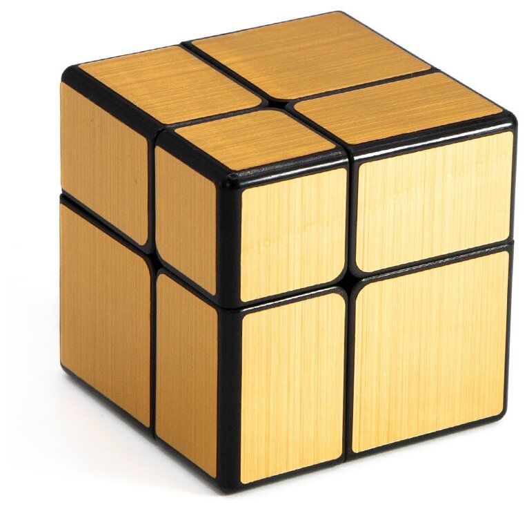 Зеркальный кубик Рубика QiYi MoFangGe 2x2 Mirror Cube Золотой