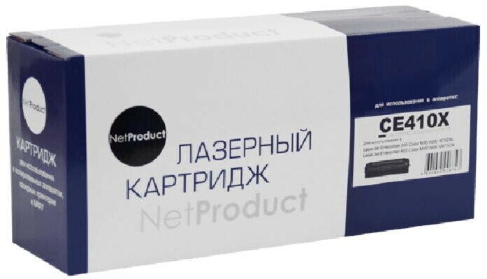 Картридж NetProduct CE410X для HP CLJ Pro300 Color M351/M375/Pro400 Color/M451, Bk, 4K, черный, 4000 страниц