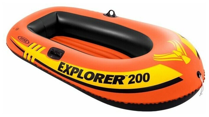 Лодка Explorer 200, 2 местная, 185 х 94 х 41 см, от 6 лет, до 95 кг, INTEX — купить в интернет-магазине по низкой цене на Яндекс Маркете