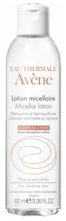 Мицеллярный лосьон для лица AVENE Очищения кожи и удаления макияжа, 100 мл