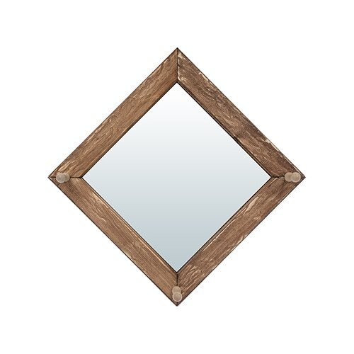 фото Зеркало с вешалкой, состаренное, 30*30 см, 3 рожка, липа, "банные штучки"/2