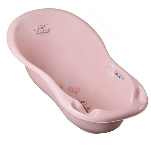 Детская ванна овальная Tega Baby 102 см Лесная сказка светло-розовый