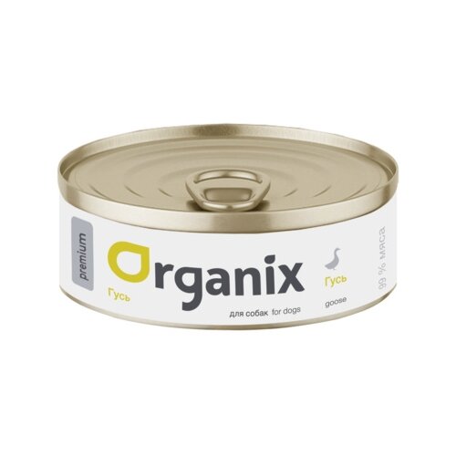 Влажный корм для собак ORGANIX Premium, гусь 1 уп. х 24 шт. х 100 г