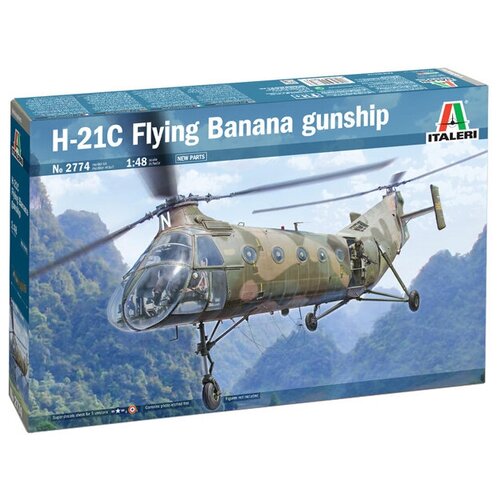 2774ИТ Вертолет H-21 FLYING BANANA GUNSHIP (10013160/300421/0255806, италия )