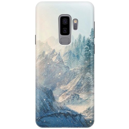 фото Gosso ультратонкий силиконовый чехол-накладка для samsung galaxy s9 plus с принтом "снежные горы и лес"