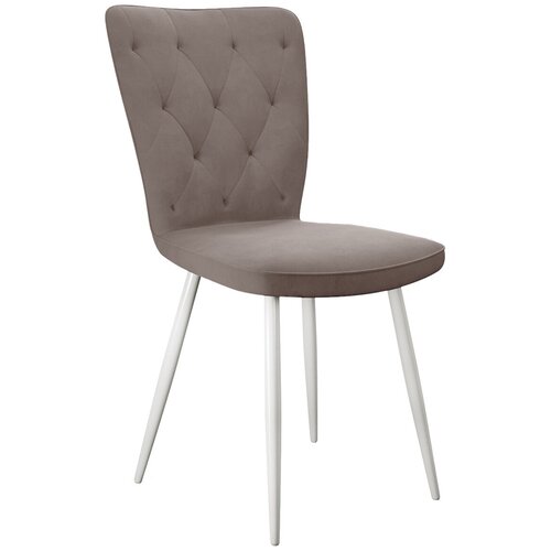 Стул DikLine 244 Z48 капучино, ножки белые