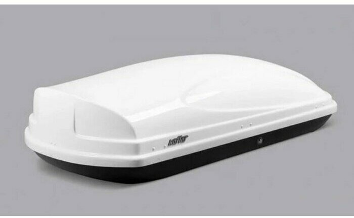 Автомобильный бокс (багажник на крышу) Koffer 1780х760х450 белый глянец (duo