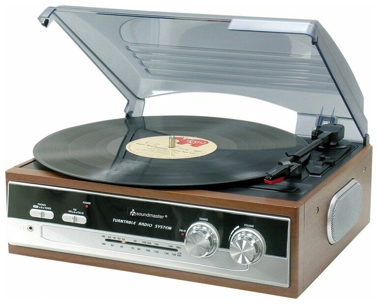 Проигрыватель виниловых дисков Soundmaster PL186 "Turntable 1976"